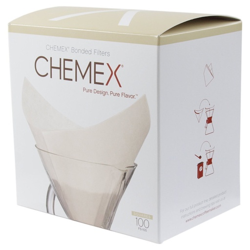 Chemex filter sqaures (voorgevouwen)