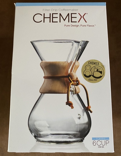 Chemex Filter-Drip Coffeemaker 6 cup